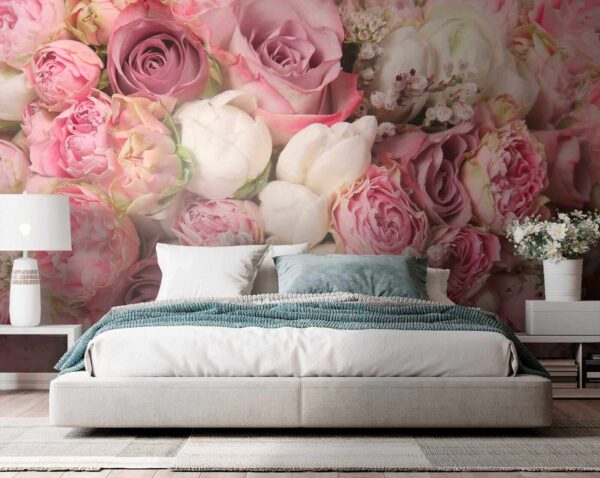 Um lindo ramo de rosas cor-de-rosa. Um lindo ramo de rosas cor-de-rosa.