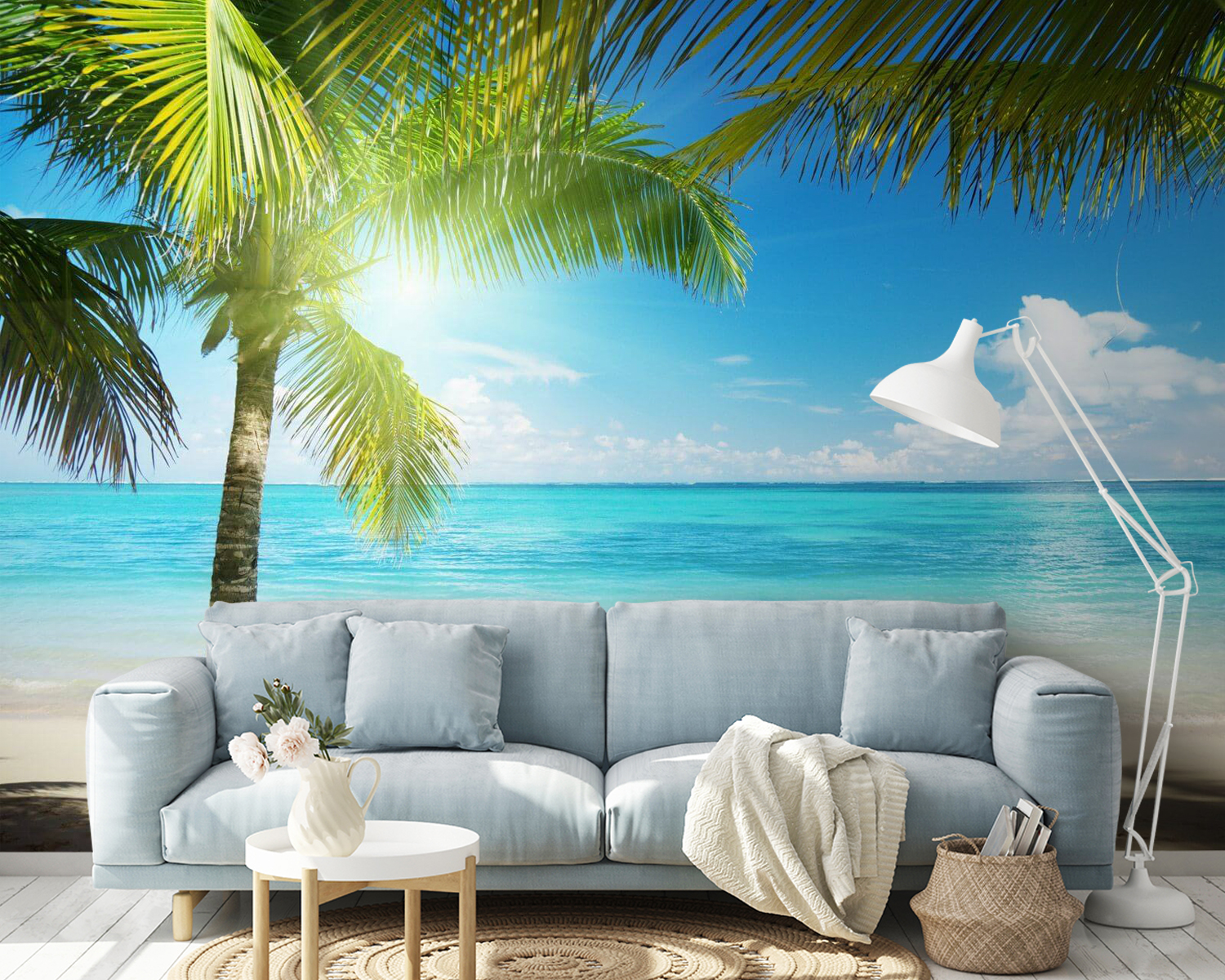 Palm trees on a beach Palm trees on a beach