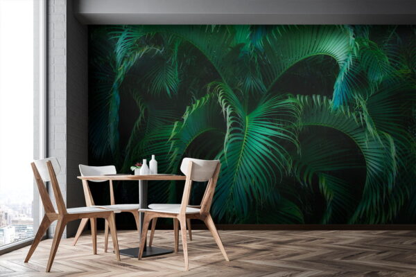 Papel de parede Papel de parede Vegetação luxuriante numa escuridão tranquila (REF: u55911)