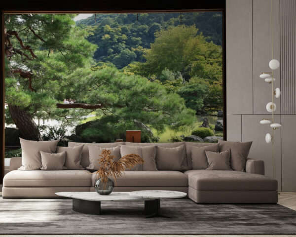 Vista de uma floresta a partir de um quarto Vista de uma floresta a partir de um quarto