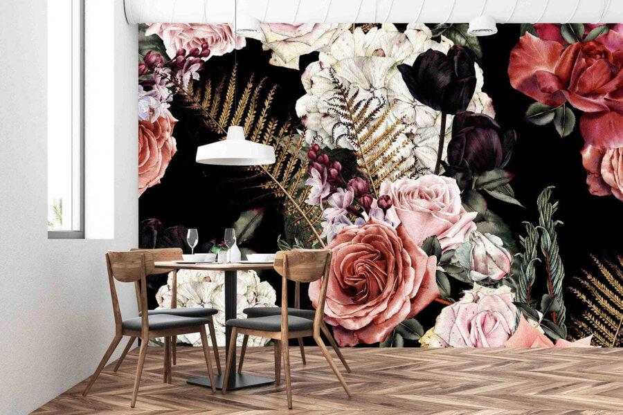 Padrão floral de flores