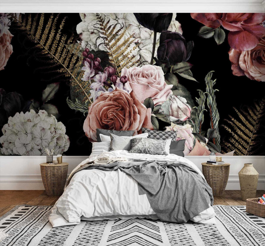 Padrão floral de flores