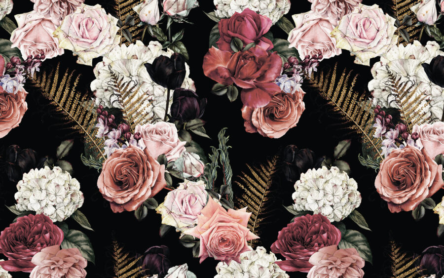 Padrão floral de flores