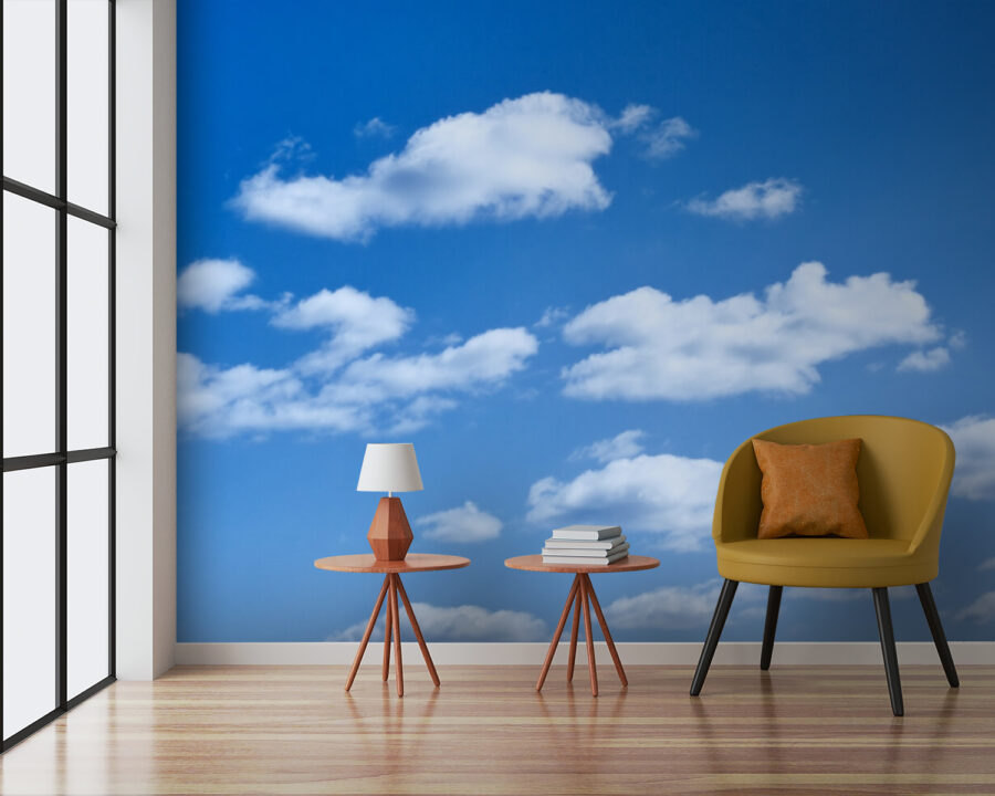 Céu azul com nuvens