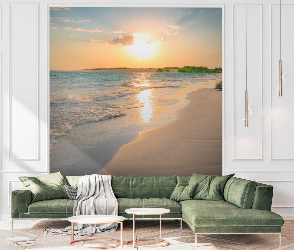 Praia com ondas e um pôr do sol u53408pig3 1024x872 - Praia com ondas e um pôr do sol