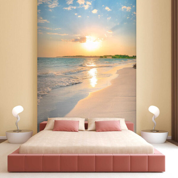 Praia com ondas e um pôr do sol u53408pib1 600x600 - Praia com ondas e um pôr do sol
