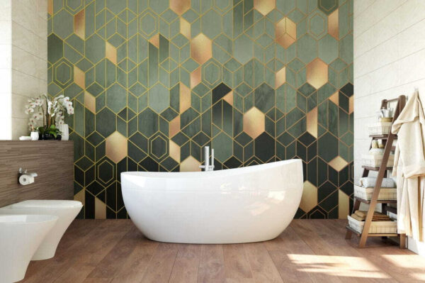 Padrão de hexágonos e quadrados Padrão de hexágonos e quadrados