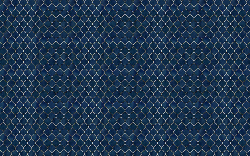 Padrão de treliça azul e branco Padrão de treliça azul e branco