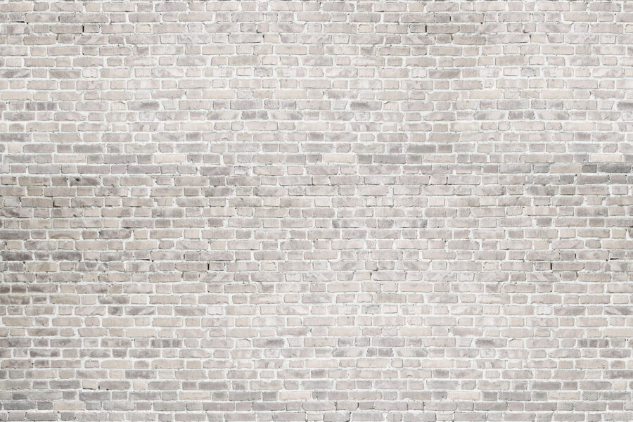 Papel de parede Parede de tijolo branco com tijolos cinzentos - Image 3