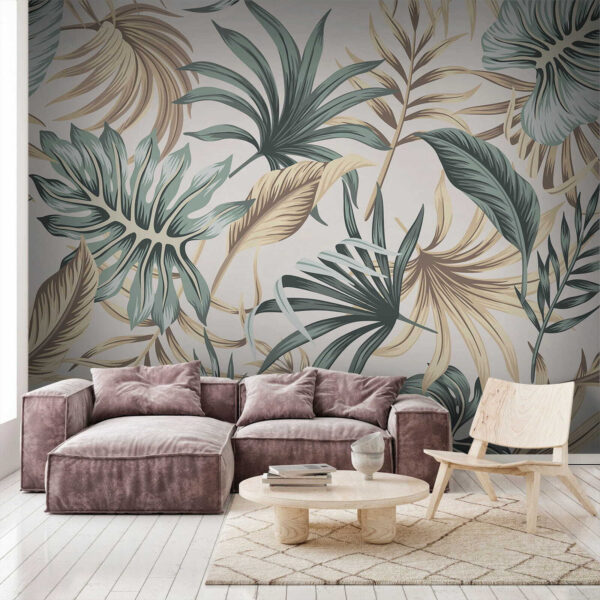 Padrão de folhas sobre um fundo branco u51888pig2m 600x600 - Padrão de folhas sobre um fundo branco