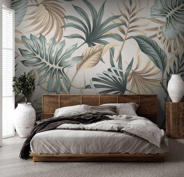 Padrão de folhas sobre um fundo branco u51888pib1 600x579 - Padrão de folhas sobre um fundo branco