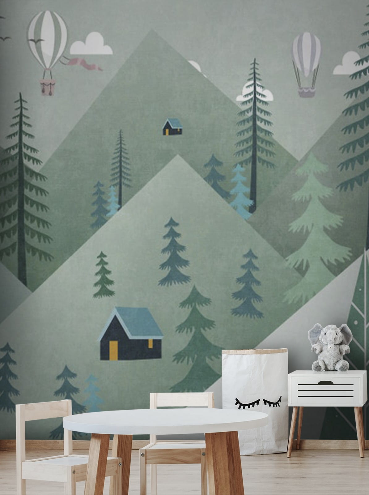 u51241pir1m - Paisagem com árvores e balões de ar quente - tegory