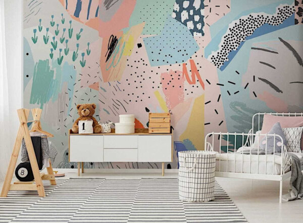 Colagem de pedaços de papel de cores diferentes Colagem de pedaços de papel de cores diferentes