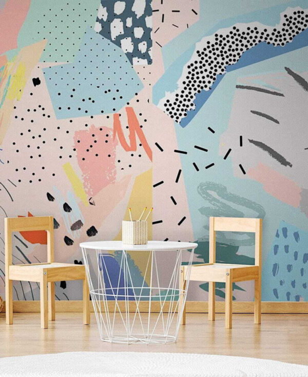 Colagem de pedaços de papel de cores diferentes Colagem de pedaços de papel de cores diferentes