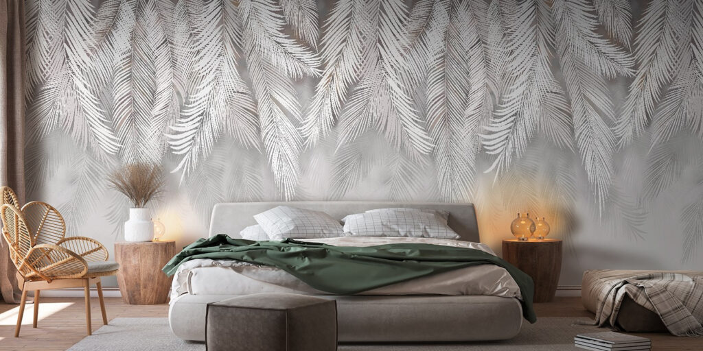 Delicate foliage against a soft backdrop