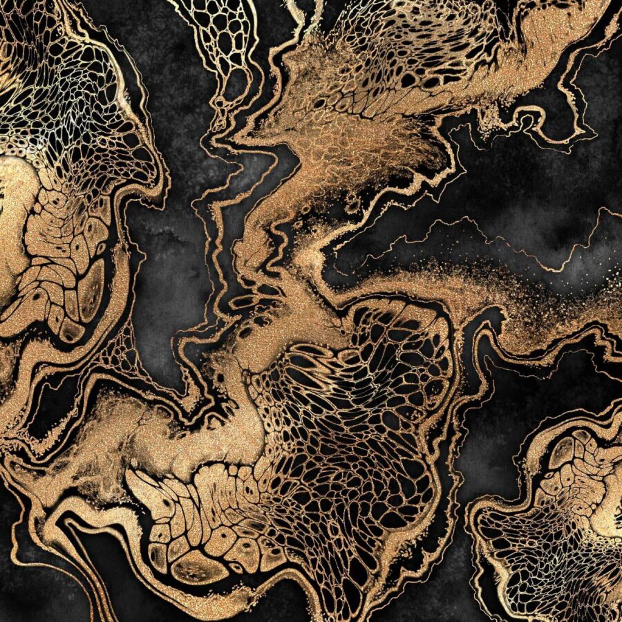 Desenho abstrato com texturas ricas.