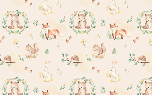Padrão de animais e plantas Padrão de animais e plantas