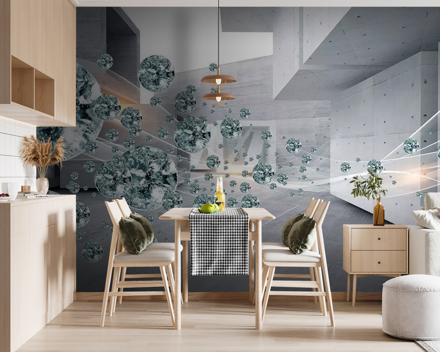 u48228pik119m - Grande aglomerado de diamantes numa sala - tegory