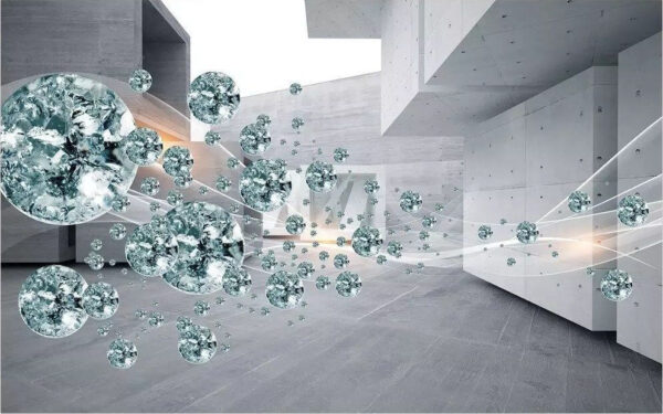 Grande aglomerado de diamantes numa sala Grande aglomerado de diamantes numa sala