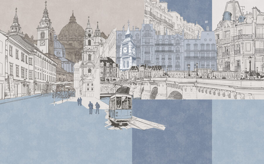 Desenho de uma cidade