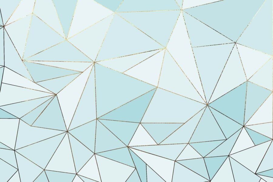Papel de parede Padrão triangular azul e branco - Image 2