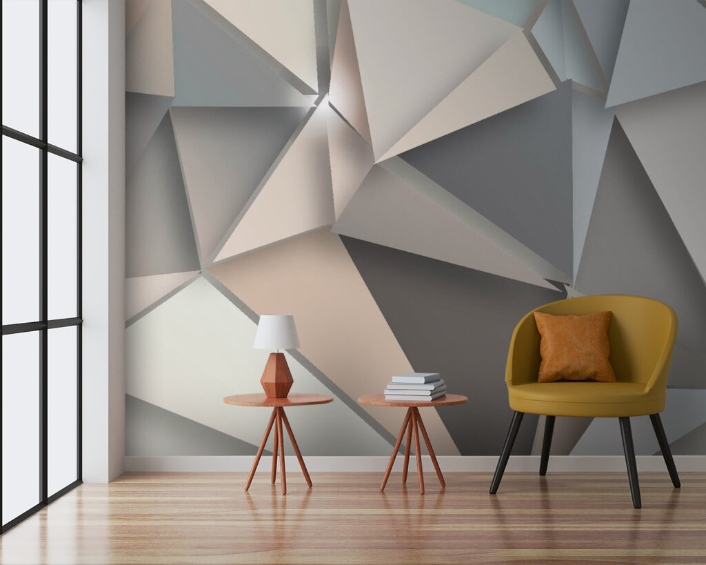 Abstract geometric shapes in soft colors Abstract geometric shapes in soft colors