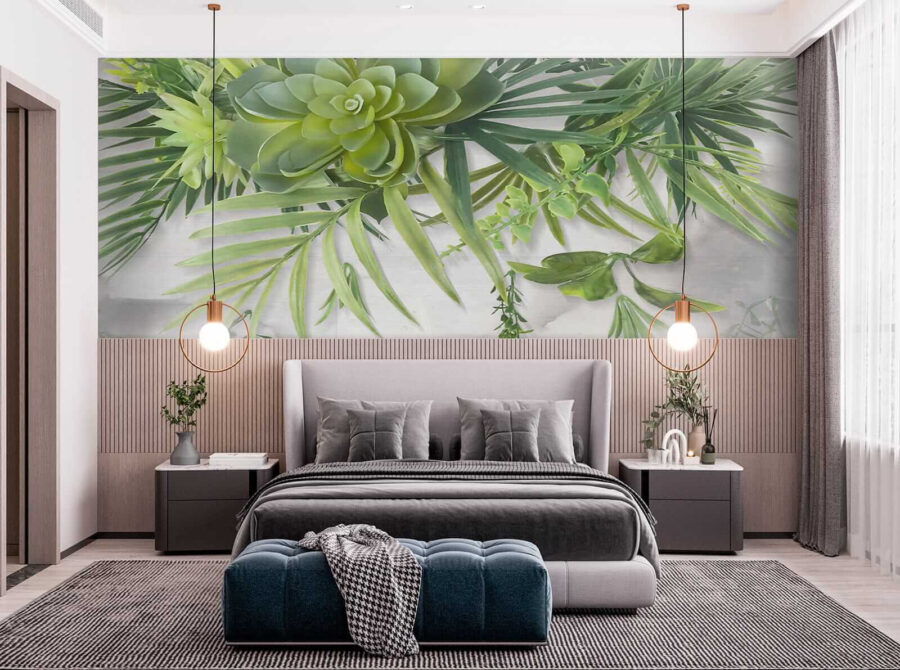 Papel de parede Planta verde com folhas - Image 7