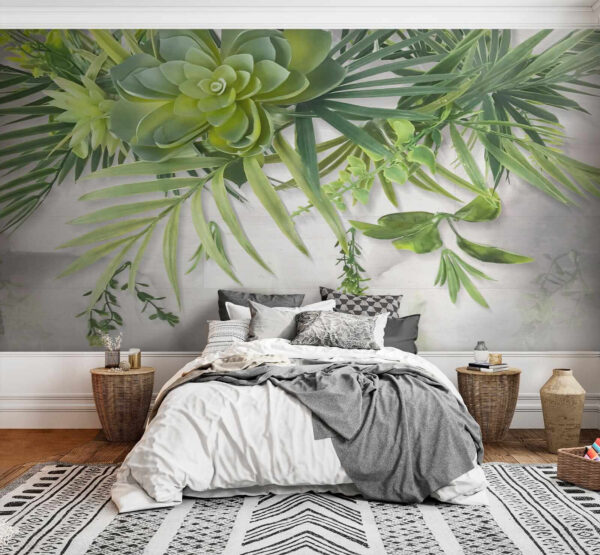 Planta verde com folhas Planta verde com folhas