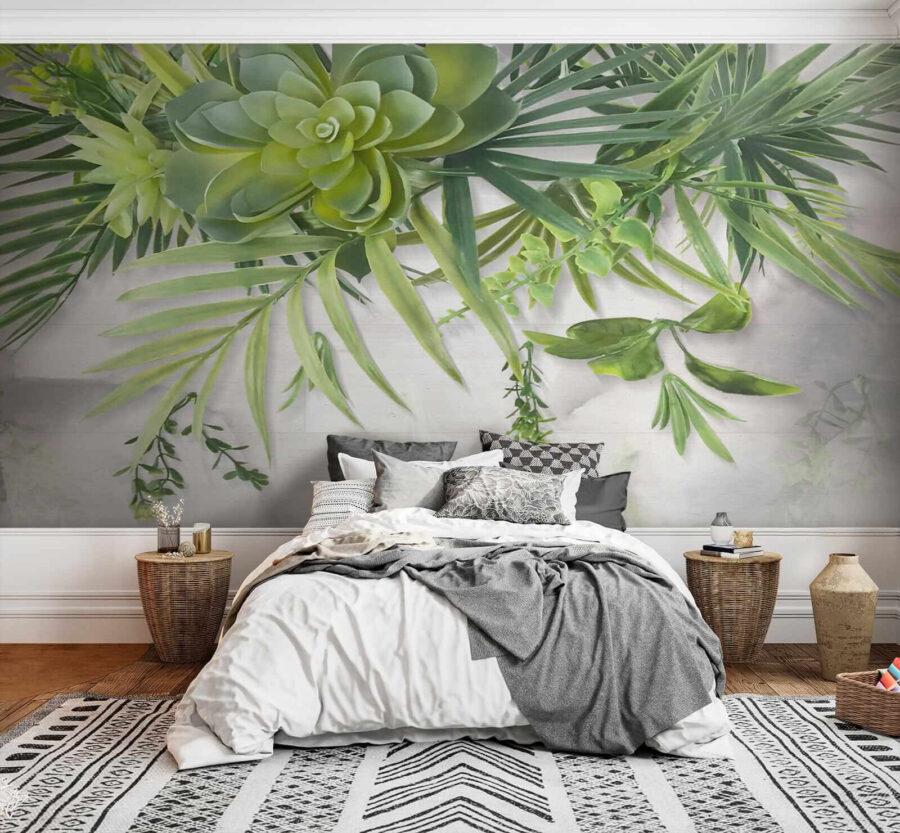 Papel de parede Planta verde com folhas - Image 6
