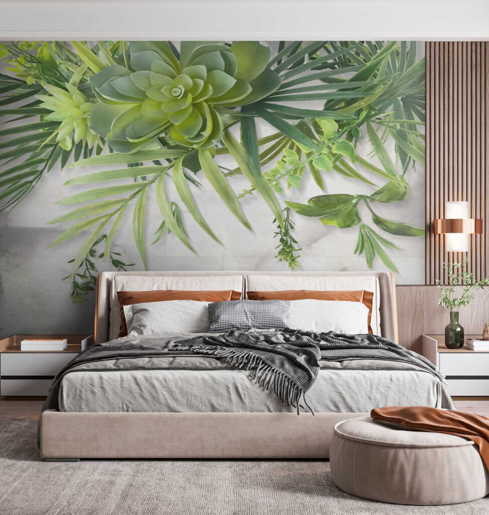 Green plant with leaves