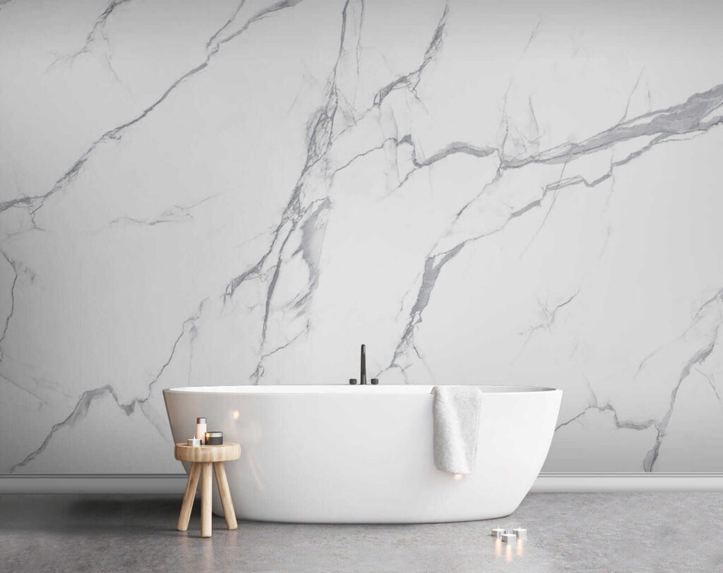 White marble with cracks White marble with cracks