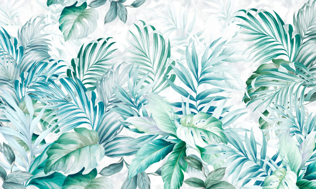 Papel de parede com folhas Papel de parede com folhas