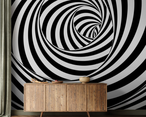 Padrão em espiral a preto e branco Padrão em espiral a preto e branco