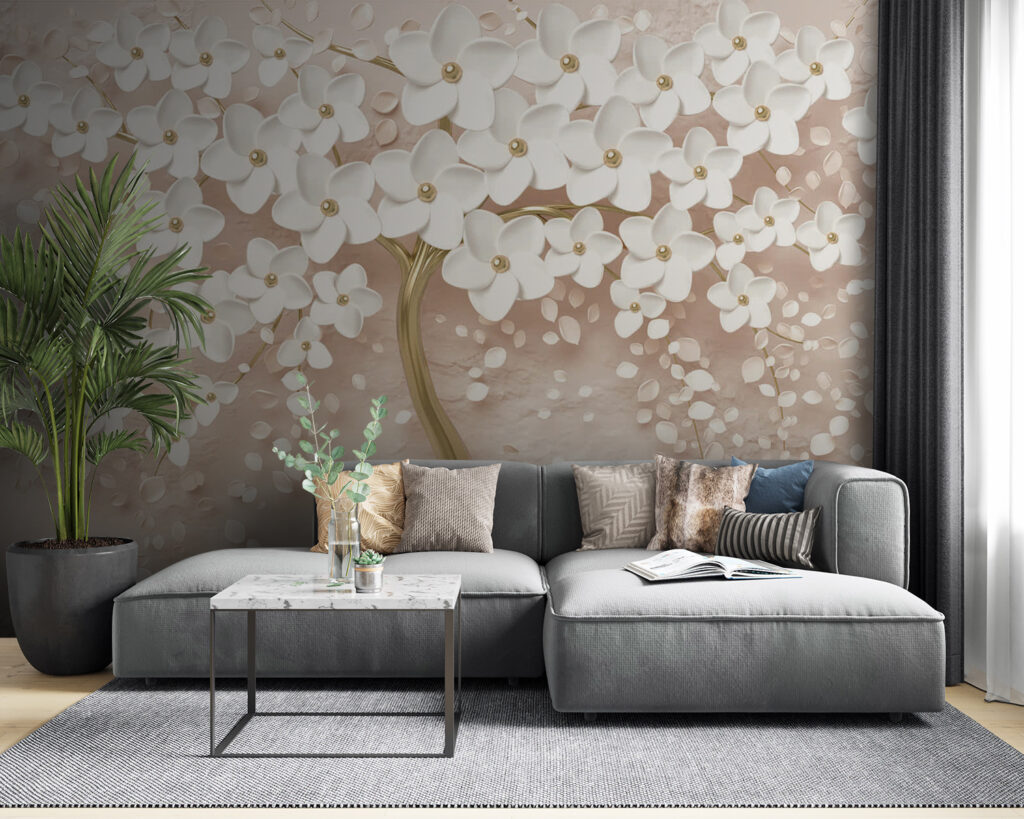 Elegant White Flowers in Elegant Vase Elegant White Flowers in Elegant Vase