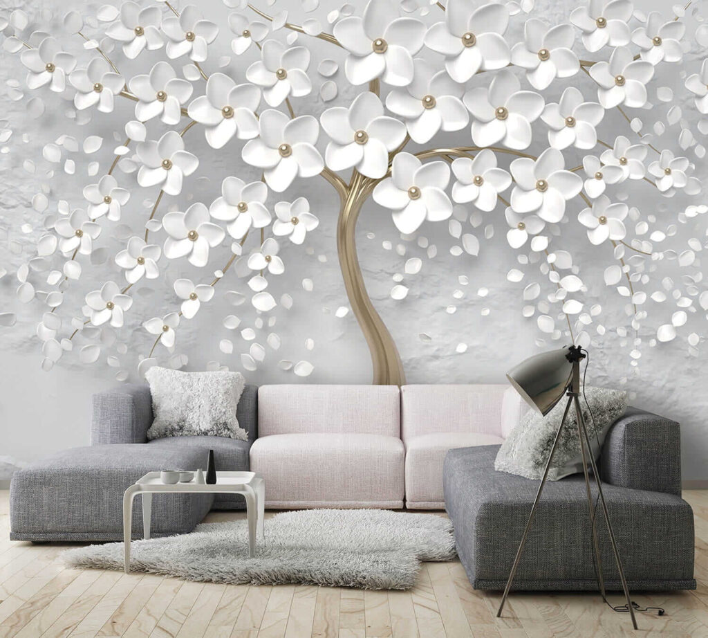 Árvore com flores e folhas brancas u37065pig2 1024x922 - Árvore com flores e folhas brancas