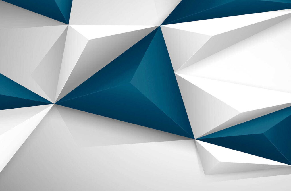 Formas triangulares azuis e brancas Formas triangulares azuis e brancas