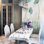 Papel de parede Pintura de flores num campo