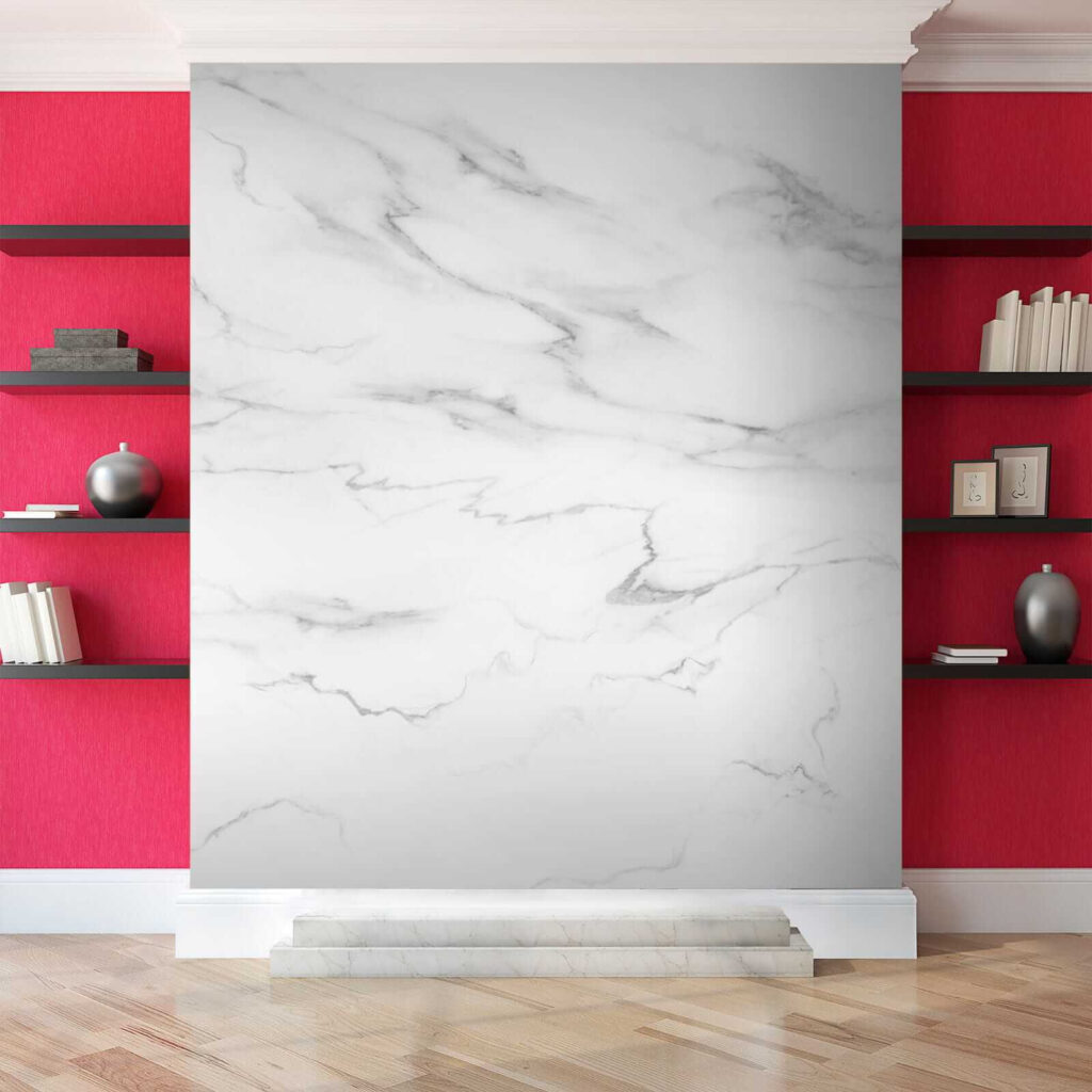 White marble with black veins