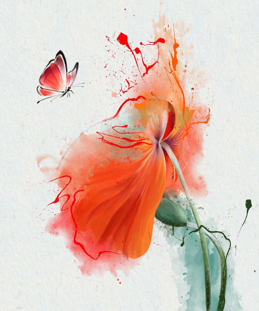 Borboleta numa flor Borboleta numa flor
