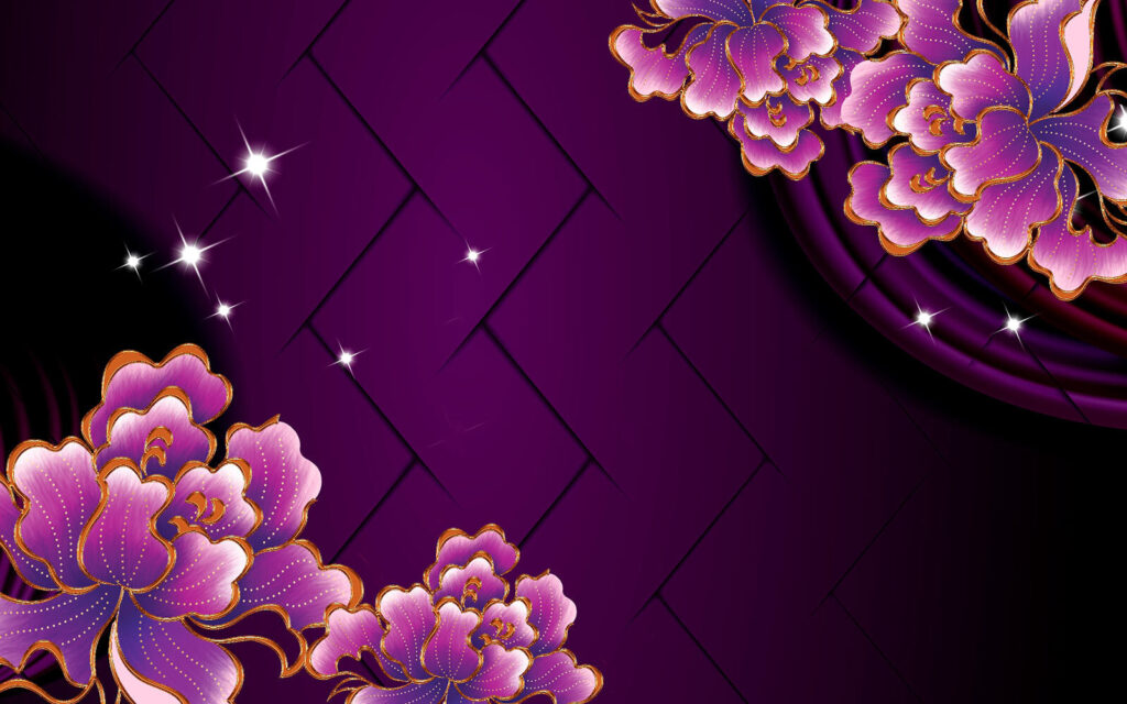 Elegância floral num fundo profundo Elegância floral num fundo profundo