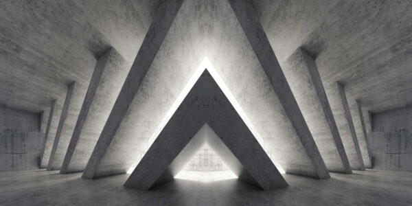 Sala com uma estrutura triangular Sala com uma estrutura triangular