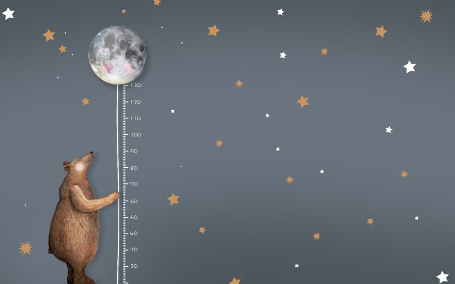 Urso a segurar uma lua