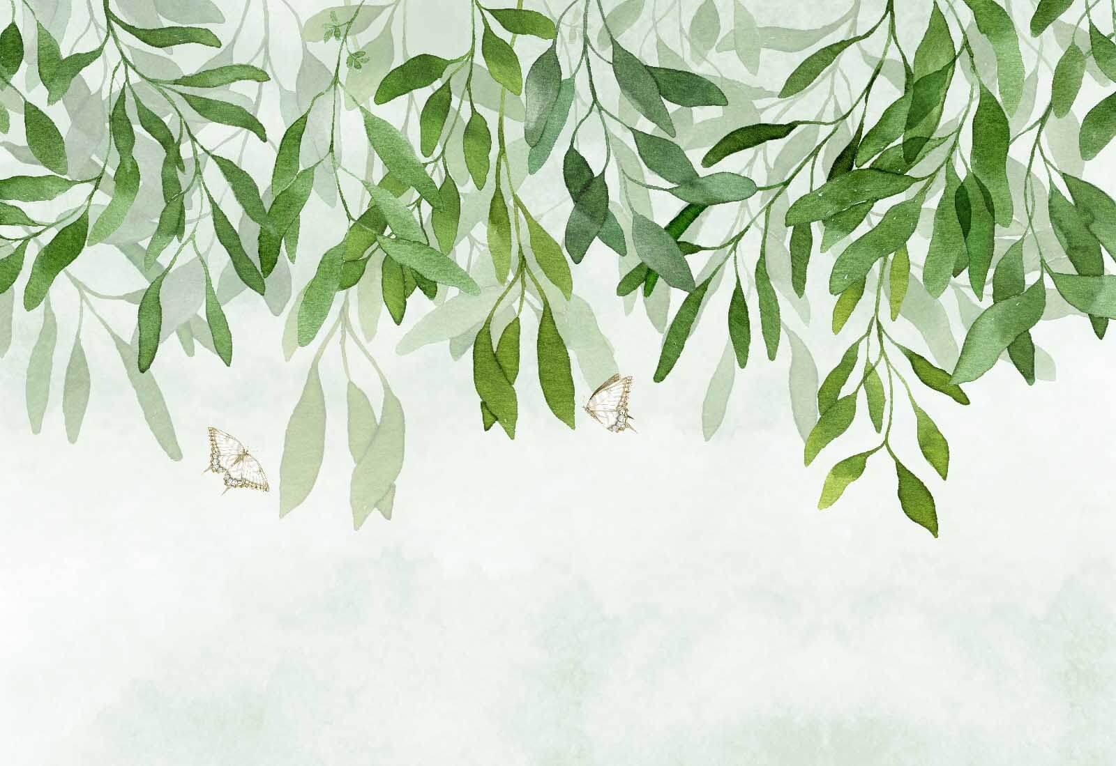 Pintura de folhas e borboletas u28926p - Pintura de folhas e borboletas - tegory