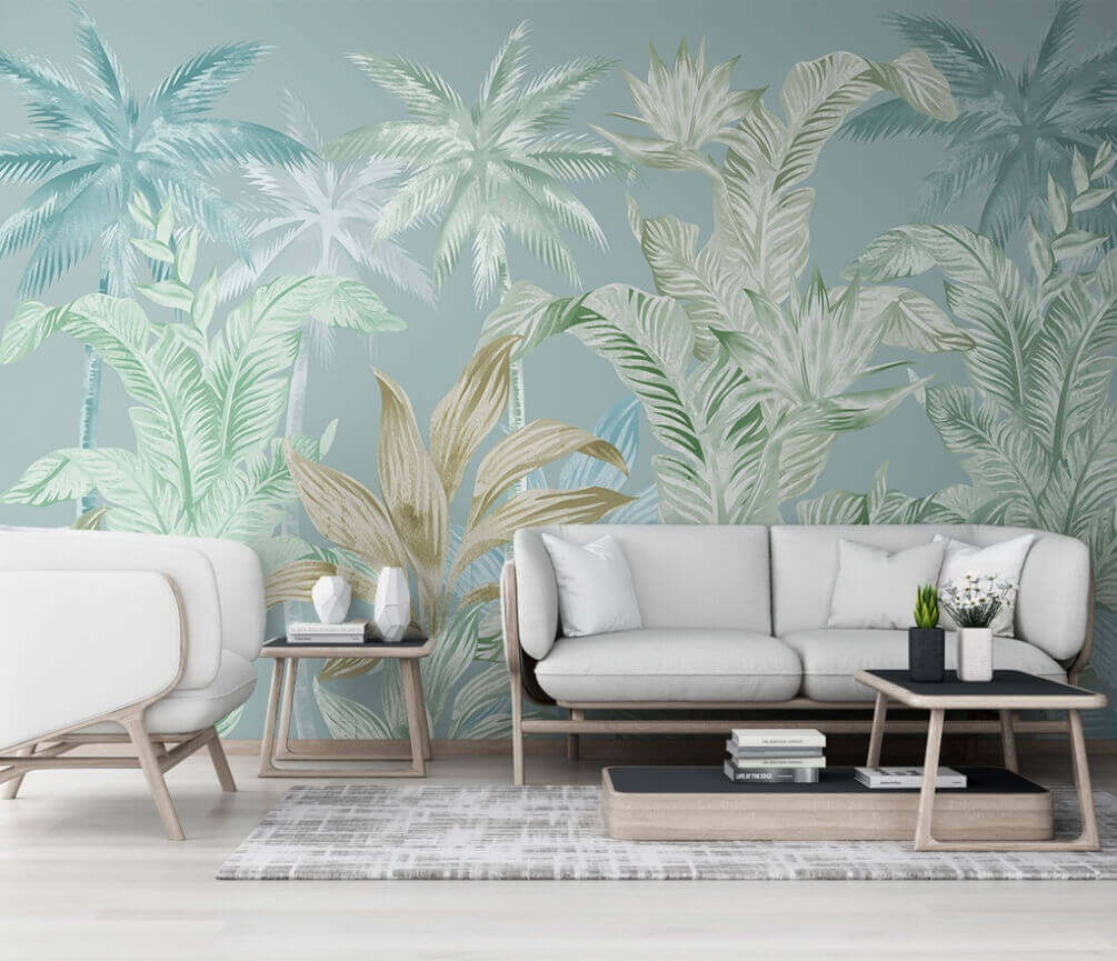 u27255pig1m - Papel de parede com palmeiras - tegory
