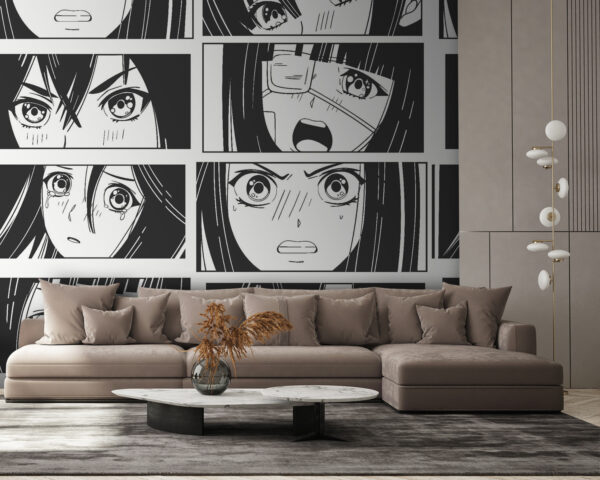 Colagem de uma rapariga de desenhos animados Colagem de uma rapariga de desenhos animados