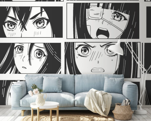 Colagem de uma rapariga de desenhos animados Colagem de uma rapariga de desenhos animados