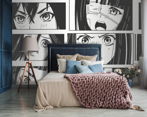 Colagem de uma rapariga de desenhos animados Colagem de uma rapariga de desenhos animados