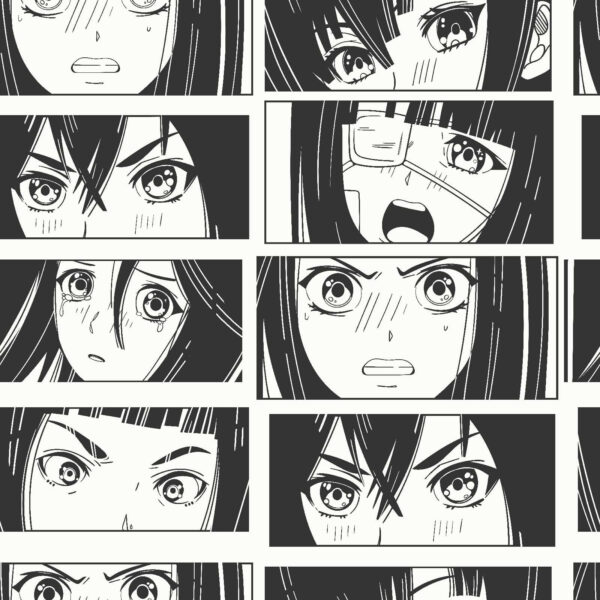 Colagem de uma rapariga de desenhos animados Colagem de uma rapariga de desenhos animados