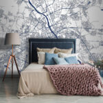 Papel de parede Mapa de uma cidade