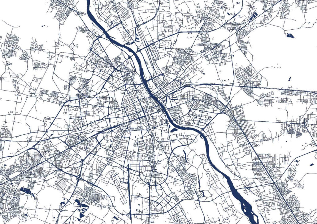 Mapa de uma cidade Mapa de uma cidade